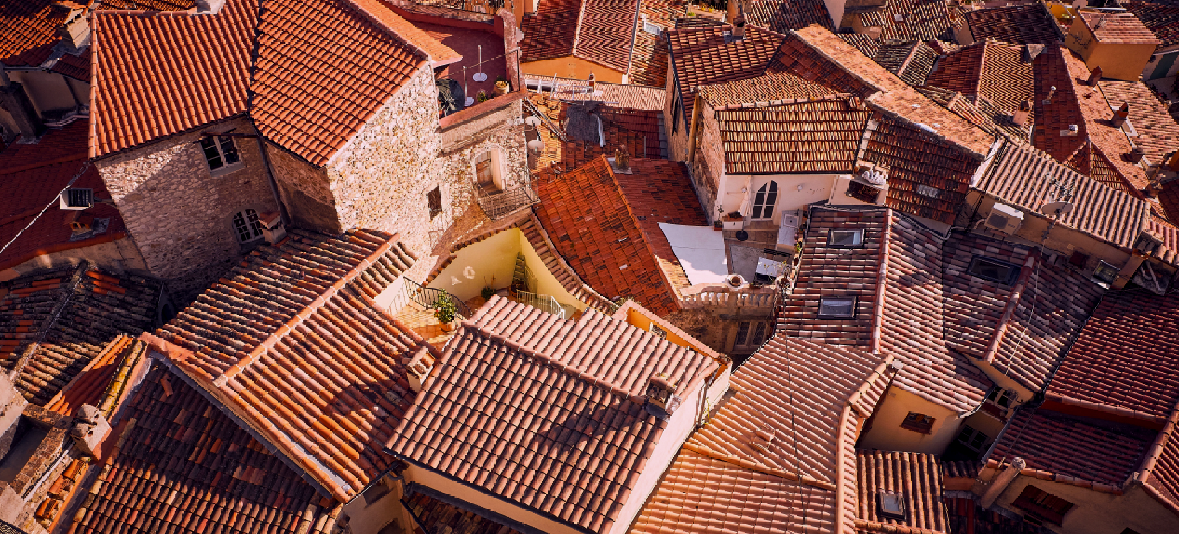 Rooftops in a Provençal town